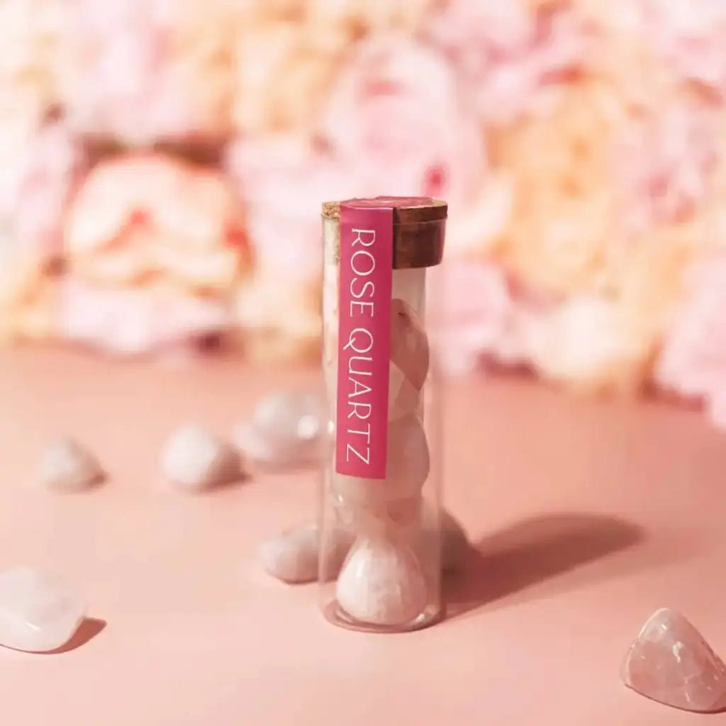 Rose Quartz Gemstones Vial
