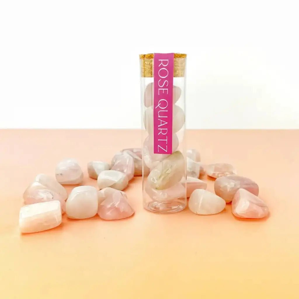 Rose Quartz Gemstones Vial
