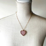 Rose Quartz Heart Necklace