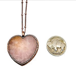 Rose Quartz Heart Necklace