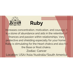 Ruby Crystal Tumbled Stone - Crystals