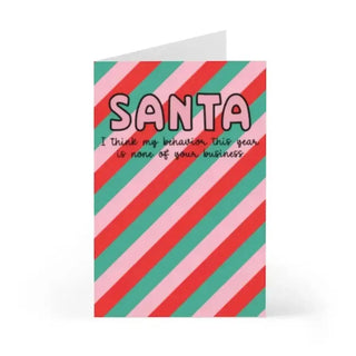 Sassy Santa Christmas Card