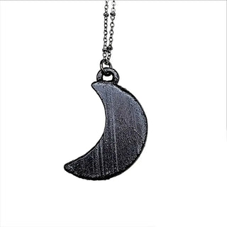 Scarlet Druzy Moon Necklace - default