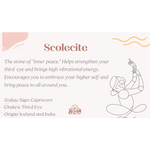 Scolecite Crystal Tumbled Stone - Crystals