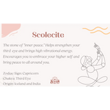Scolecite Crystal Tumbled Stone - Crystals