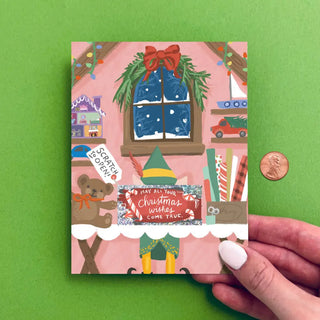 Scratch-off Santa’s Workshop - Holiday Card