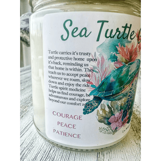 Sea Turtle Animal Spirit Guide Candle