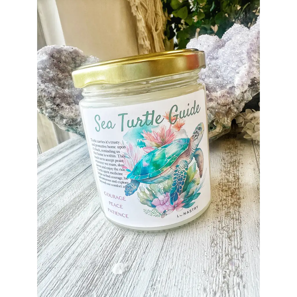 Sea Turtle Animal Spirit Guide Candle