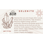 Selenite Square Crystal Stone - Crystals