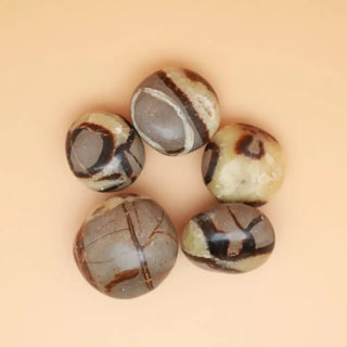 Septarian Crystal Palm Stone Tumble - Crystals