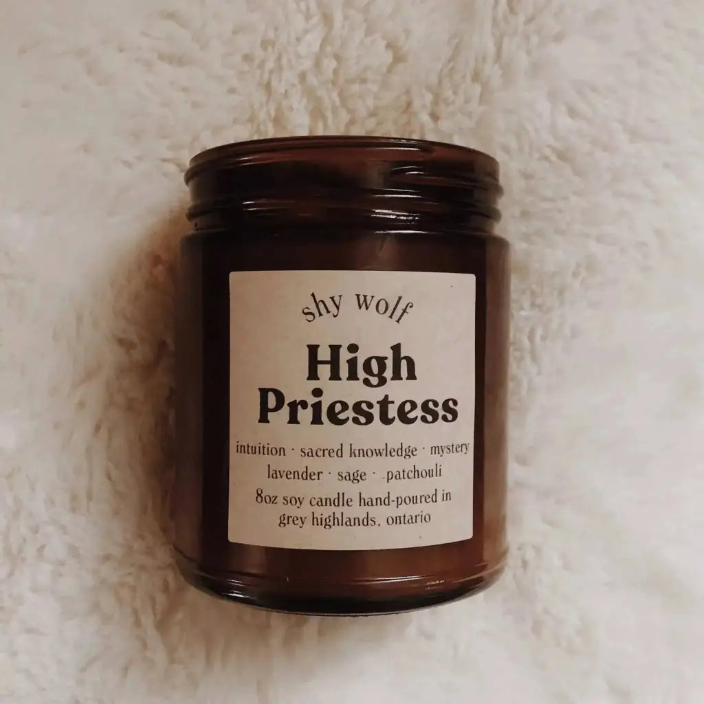 Shy Wolf Candles: The Tarot Collection - High Priestess
