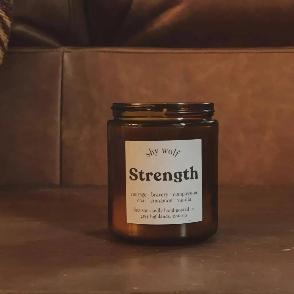 Shy Wolf Candles: The Tarot Collection - Strength Candles