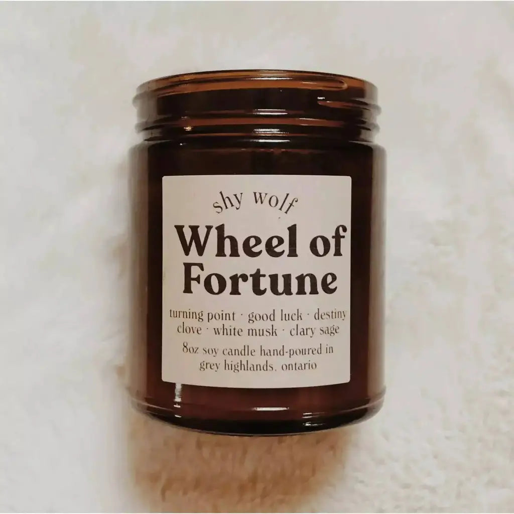 Shy Wolf Candles: The Tarot Collection - Wheel of Fortune