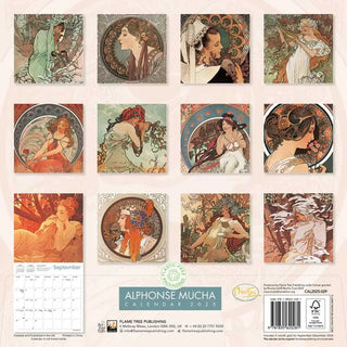 Alphonse Mucha Wall Calendar 2025