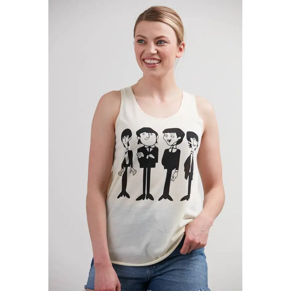 Beatles Tank Top - Off White - Small