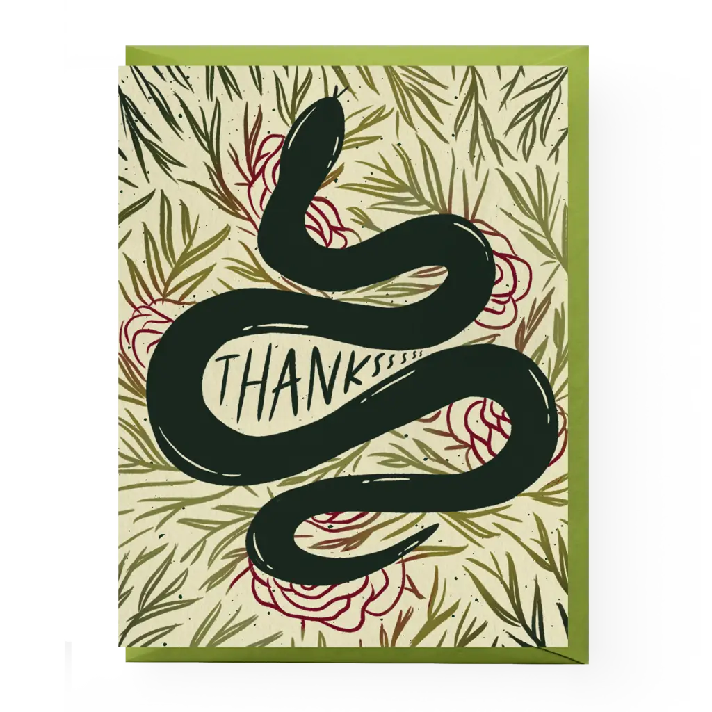 Snake Thank You Card