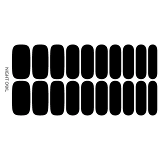 Solid Black Nail Polish Stickers