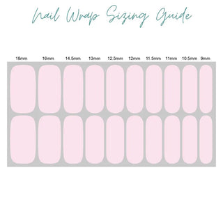 Solid Sky Blue Nail Polish Sticker Set