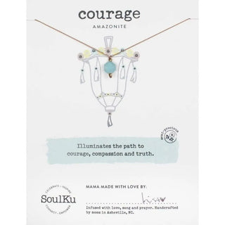 Amazonite Lantern Necklace for Courage