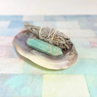 Pearl Shell Dish | Sage Smudge Bowl