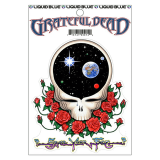 Space Your Face Sticker Grateful Dead Sticker - Liquid Blue