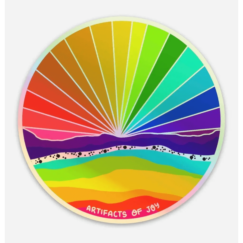 Sticker Rainbow Sky Holographic - The Boho Depot