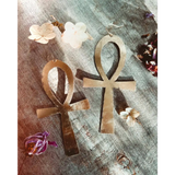 storm + stress - Large Ankh earrings