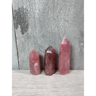 Strawberry Quartz Obelisk Tower - 1 - 2 oz