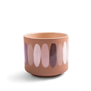 The Ceramic Planter with Paint Strokes on a white background.