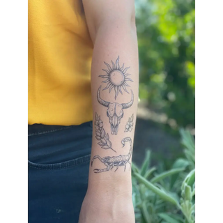 Sunlit South Temporary Tattoo - 1-Pack