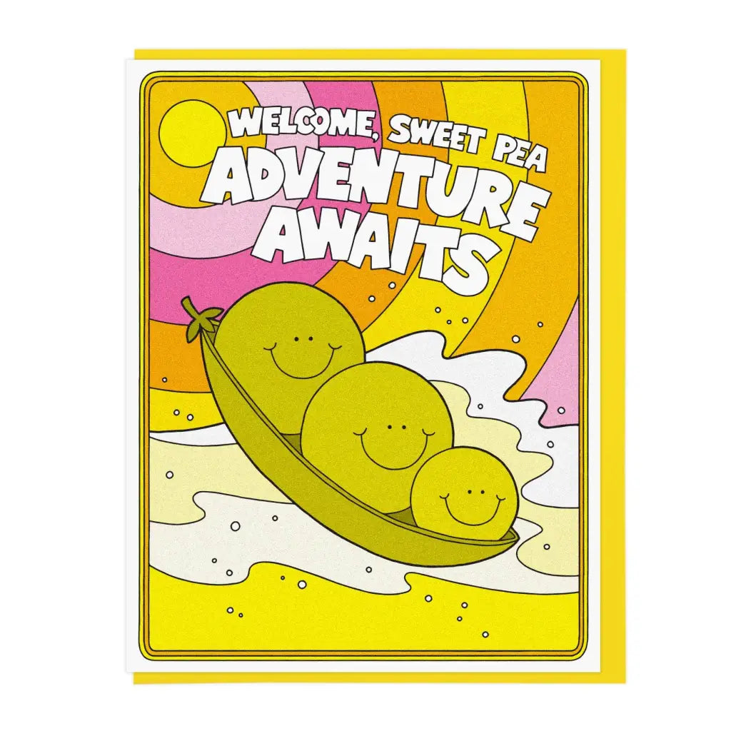 Sweet Pea Adventure Greeting Card