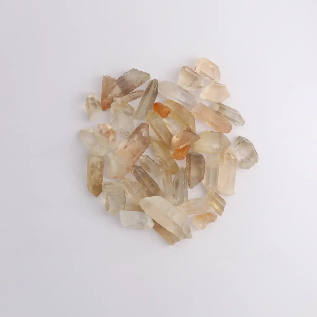 Tangerine Quartz Points Crystal Stone - Crystals