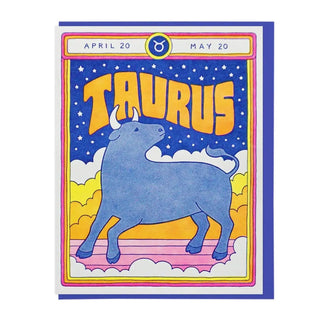 Taurus Zodiac Greeting Card