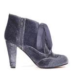 Taylor Velvet Retro Laceup Booties