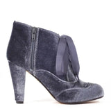 Taylor Velvet Retro Laceup Booties