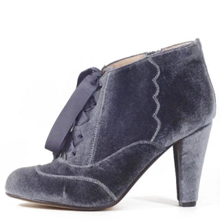 Taylor Velvet Retro Laceup Booties