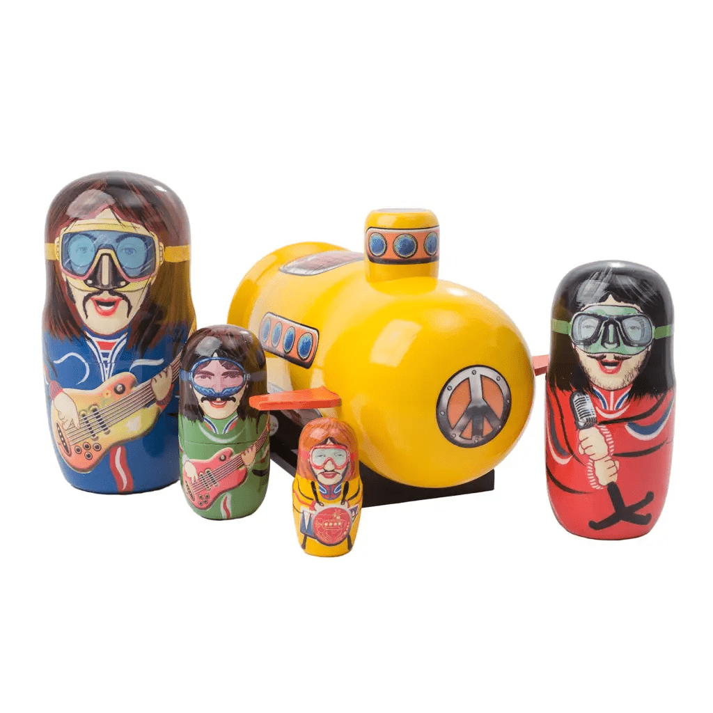 The Beatles Yellow Submarine Nesting Doll - The Boho Depot
