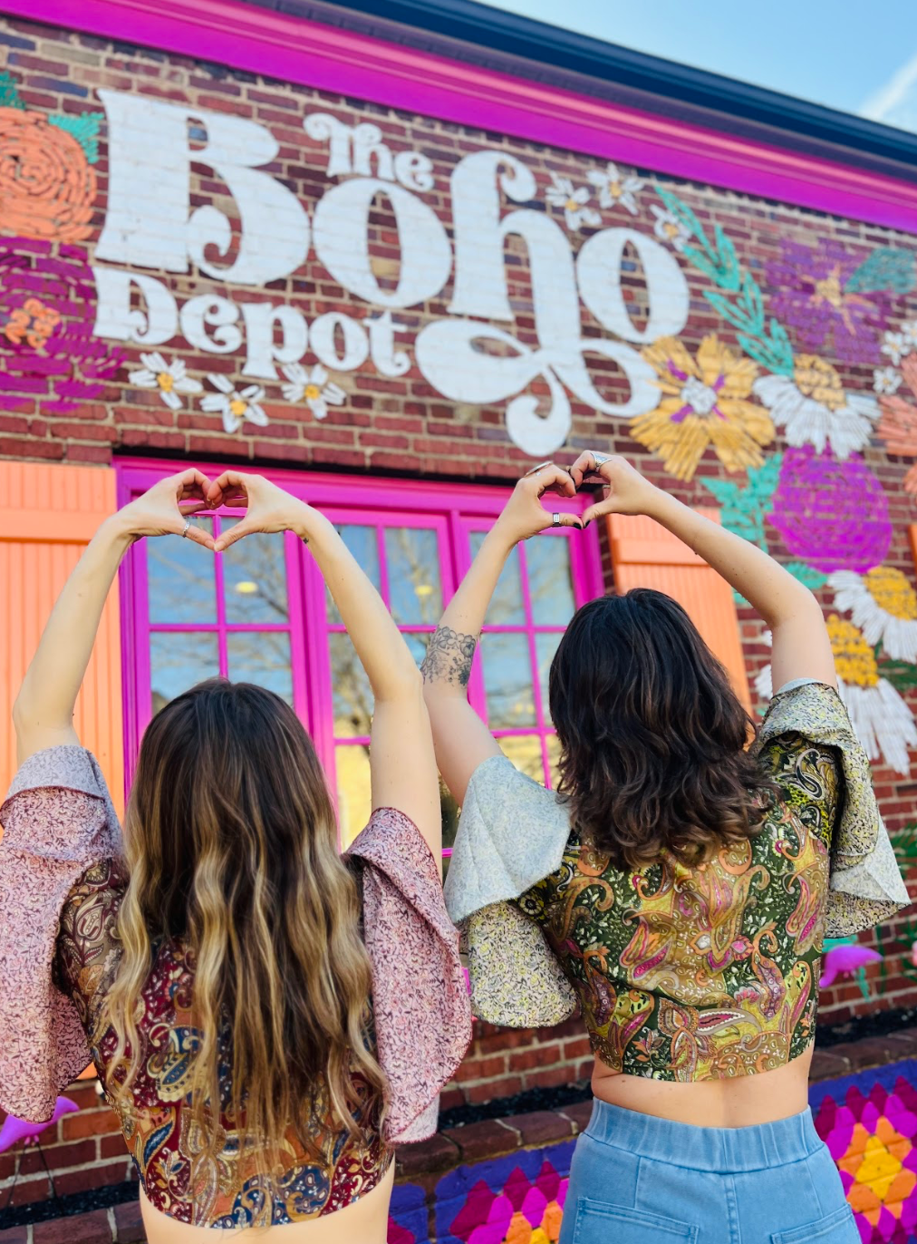 The Boho Depot storefront in Winston-Salem’s West End, boho boutique for crystals, clothing, and gifts.