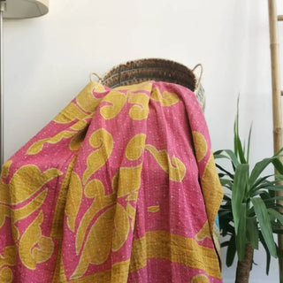 Vintage Recycle Kantha Sofa/Bed Blanket Throw