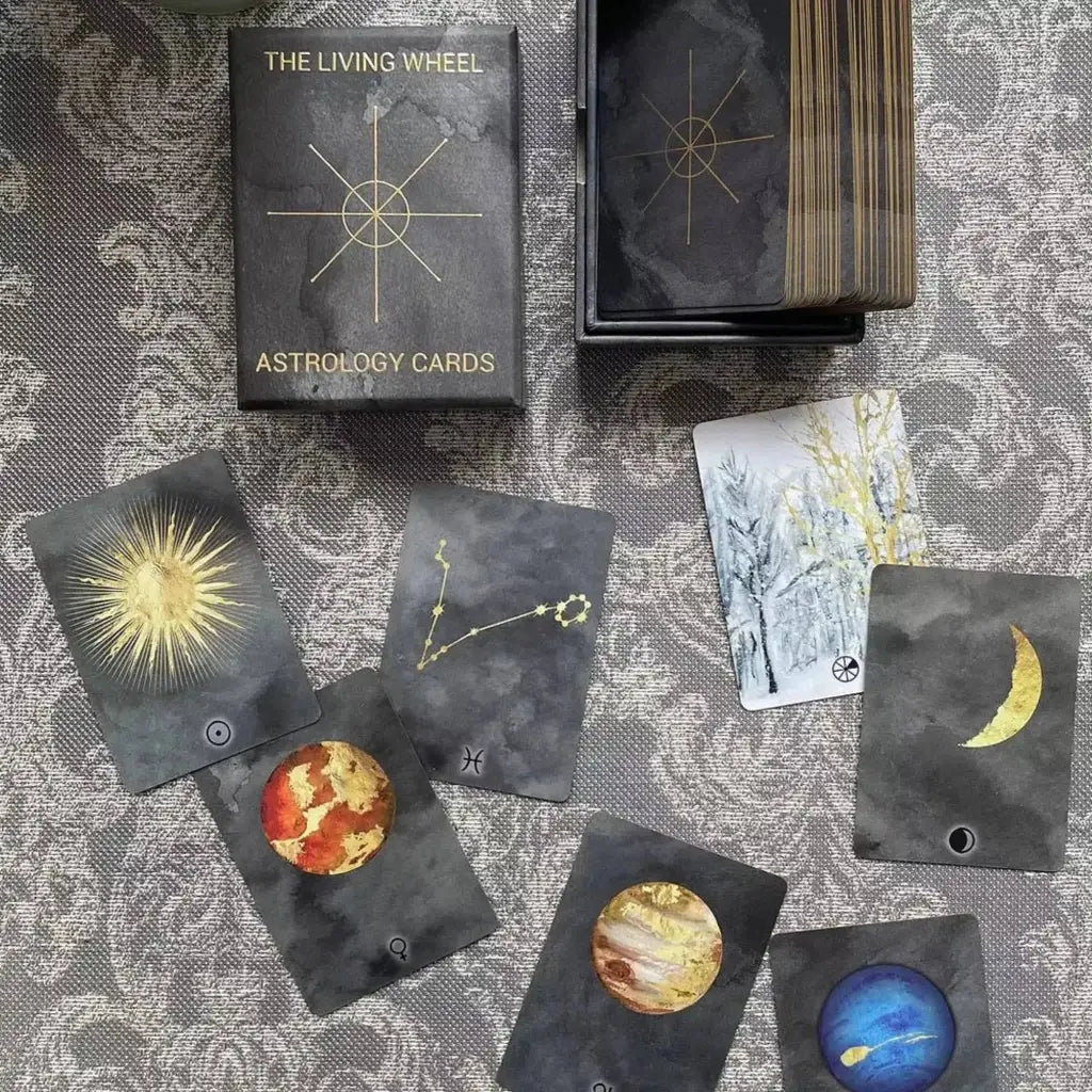 The Living Wheel Astrology Cards Oracle Deck - Tarot