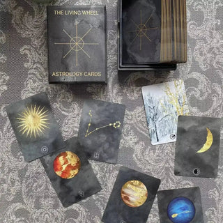 The Living Wheel Astrology Cards Oracle Deck - Tarot Cards