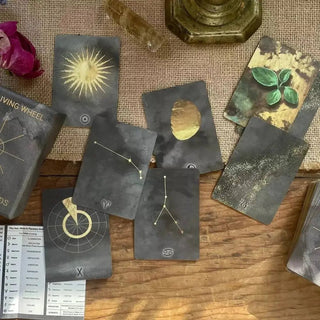 The Living Wheel Astrology Cards Oracle Deck - Tarot Cards