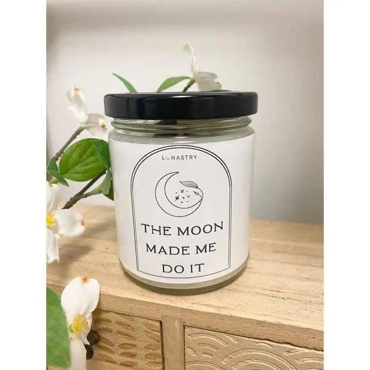 The moon made me do it candle