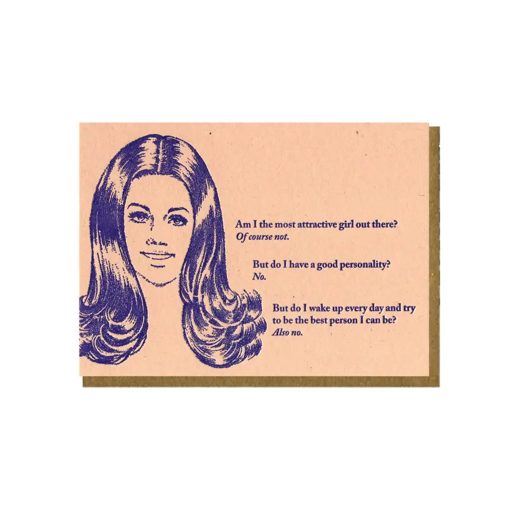 The Most Attractive Girl - Greeting Card