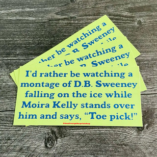 Toe Pick Cutting Edge 90S Movie - Bumper Sticker