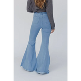 Bell Bottom Jeans - Light Denim