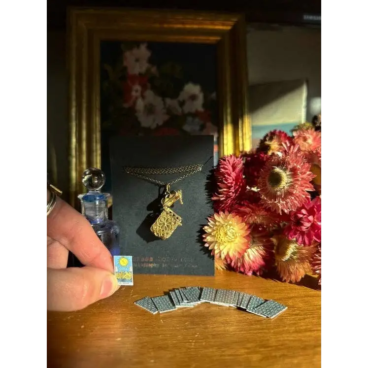 Tiny Tarot Pendant Necklace