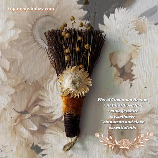 Cinnamon Floral Broom