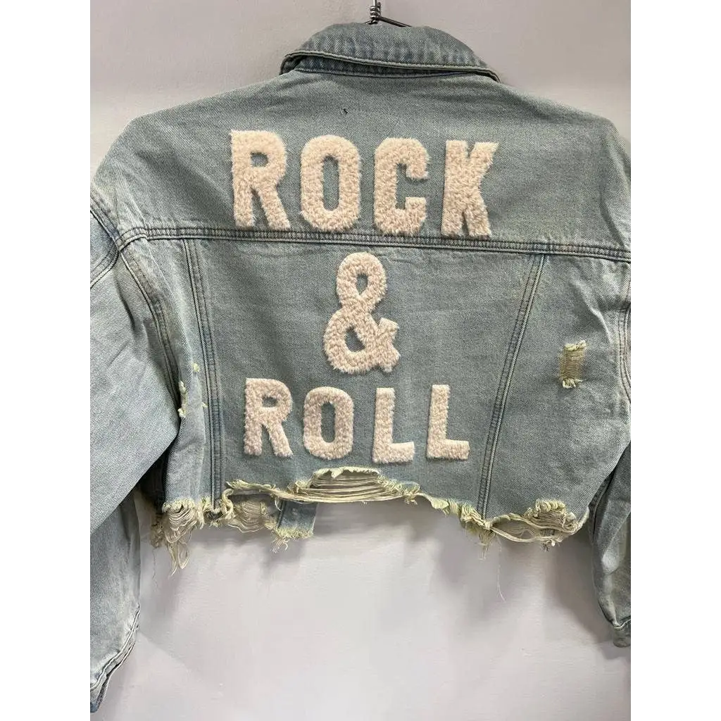 Rock and Roll Crop Denim Jacket