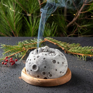 Backflow Incense Burner - Moon Face